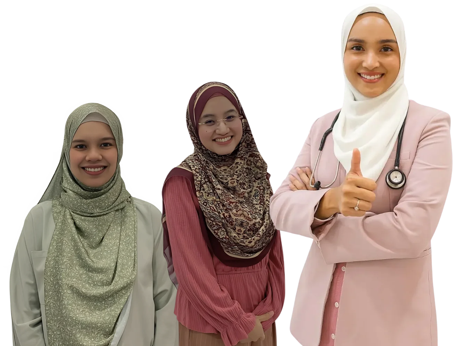 Dr Amirah Amil bersama pasukan doktor Nurah Mediclinic